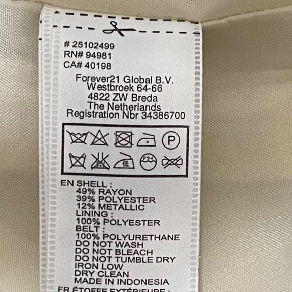 Forever 21 XS Gold Embellished Cocktail Party Dress - Picture 3 of 4